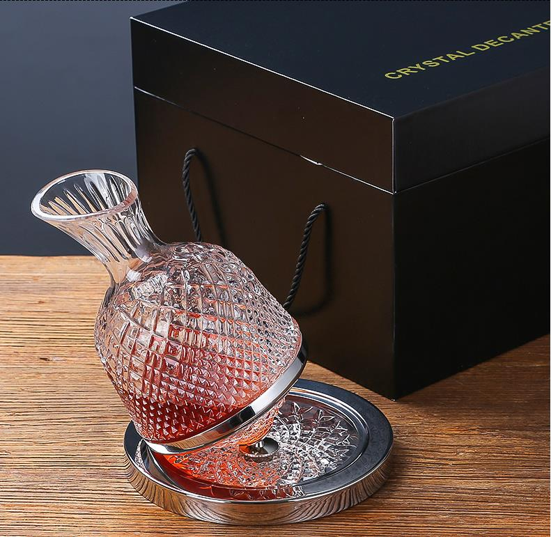 1500ml Hot Sale Fashioned Crystal Glass Pitcher Wine Decanter Set with Gift Boxes