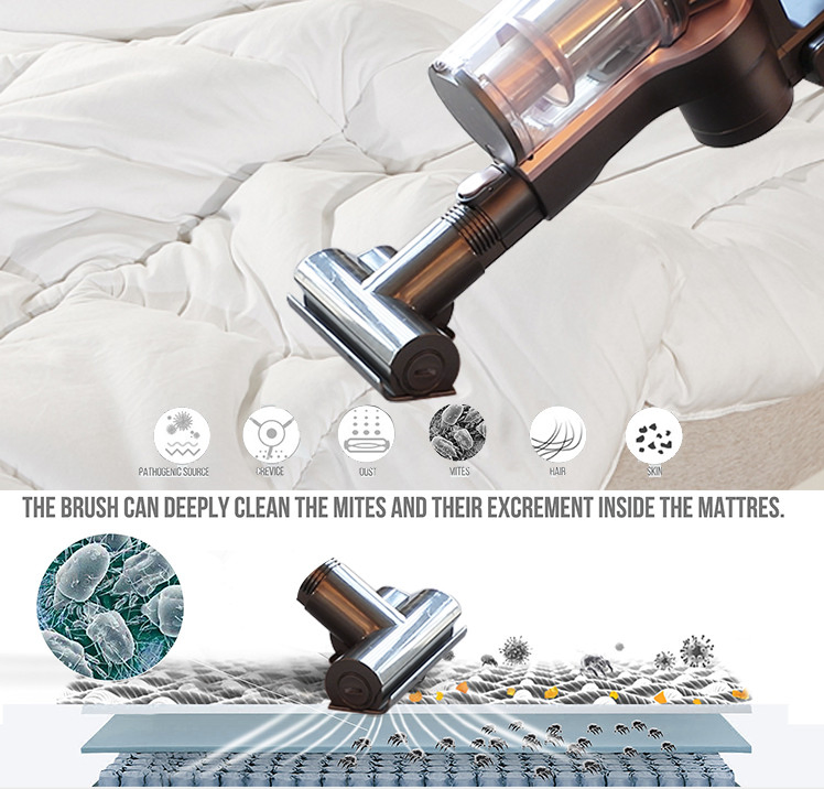 250W BLDC Motor Detachable Battery Hand Cordless Vacuum Cleaner