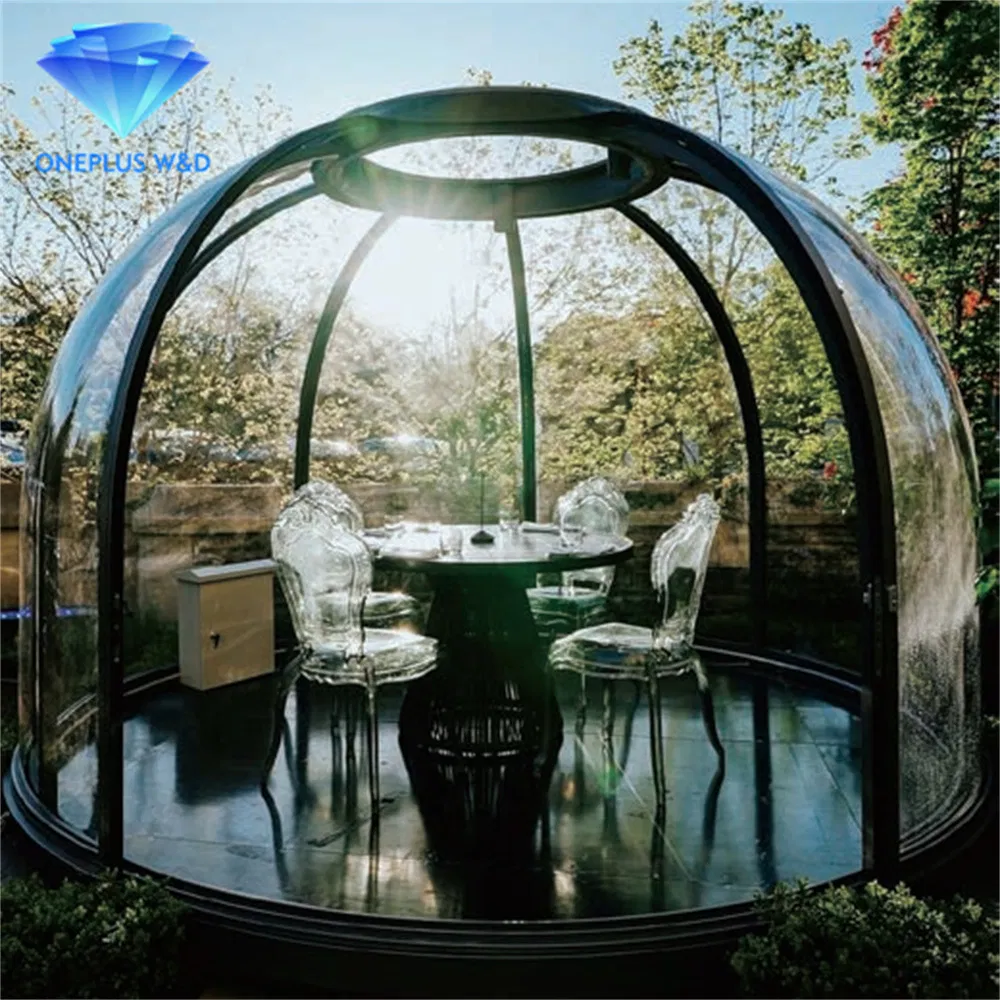 Outdoor Transparent Dome Bubble House Modular Structure Waterproof Round Sunroom