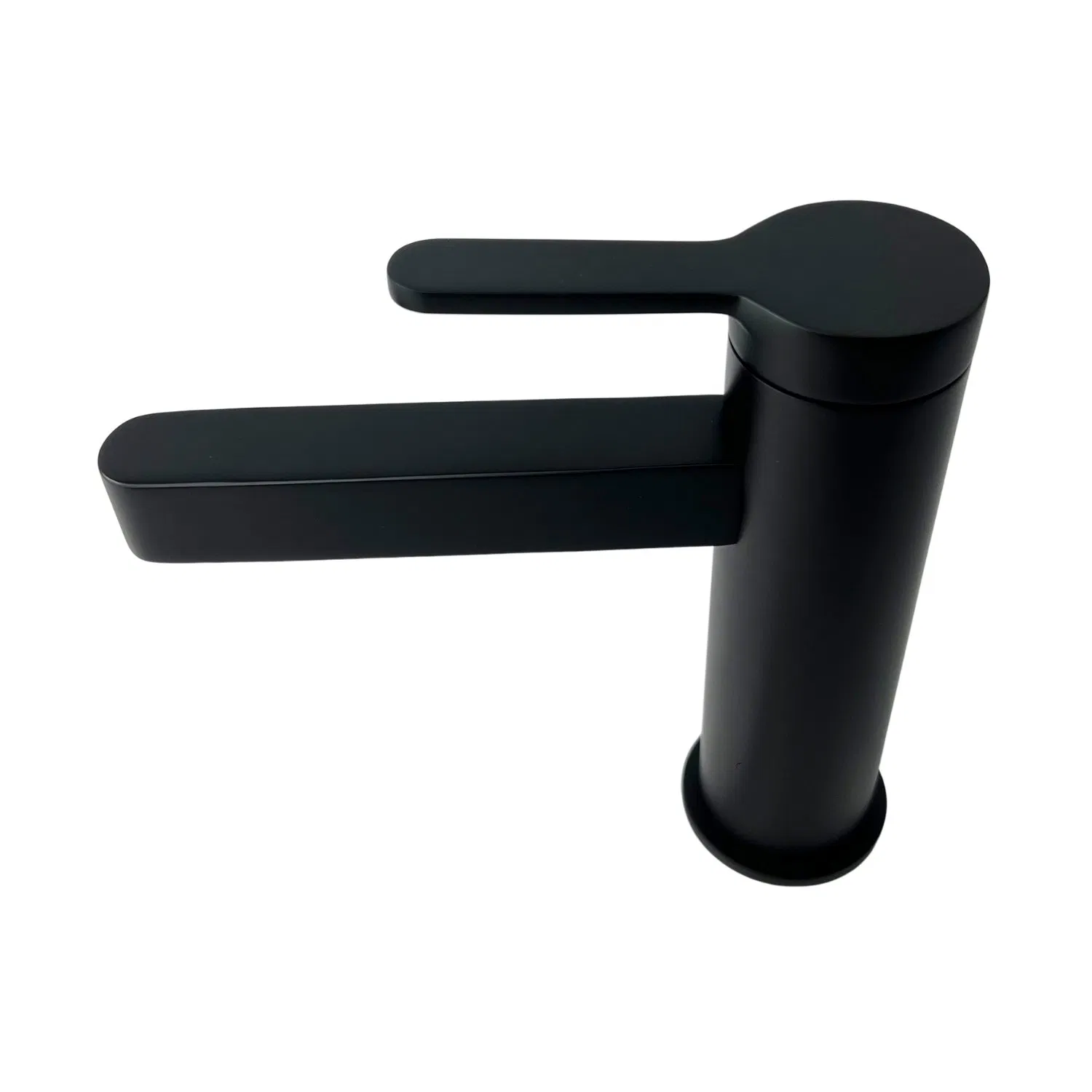 China Manufacturer Elegant Deck Mounted Black SS304 Bathroom Basin Mixer Faucet