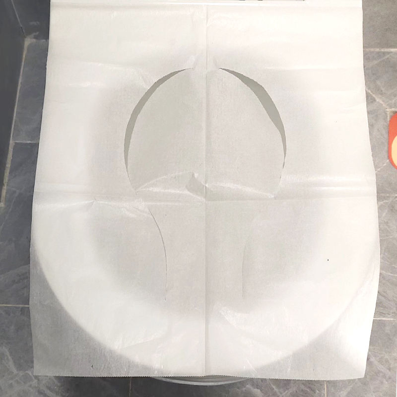 200 Pieces Pack Biodegradable Toilet Seat Cover Disposable Wc Seat Cover Paper for Plane