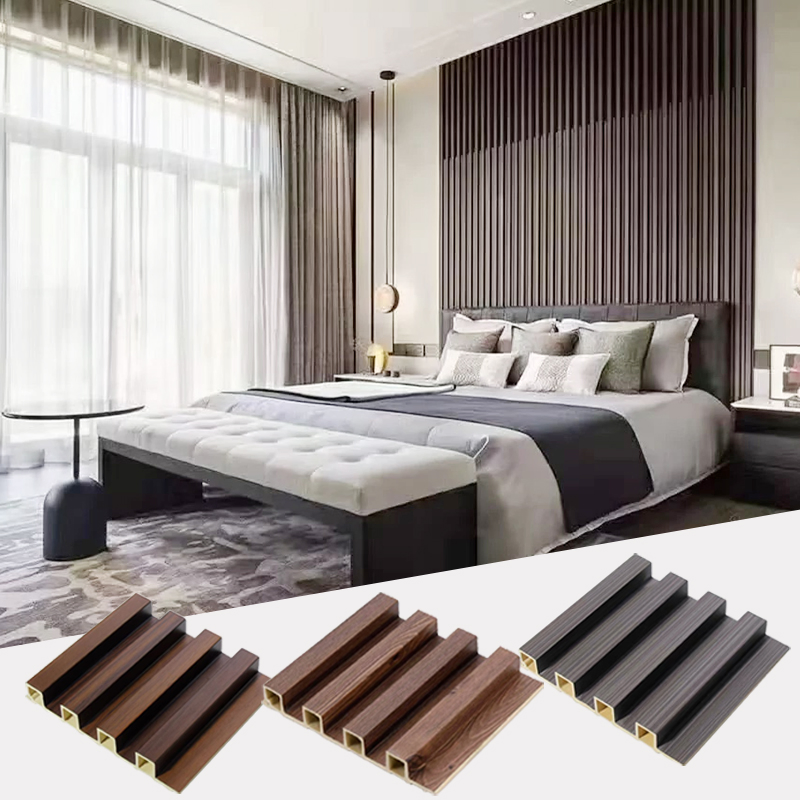 Luxury WPC Wall Panel with Wooden Grain Texture