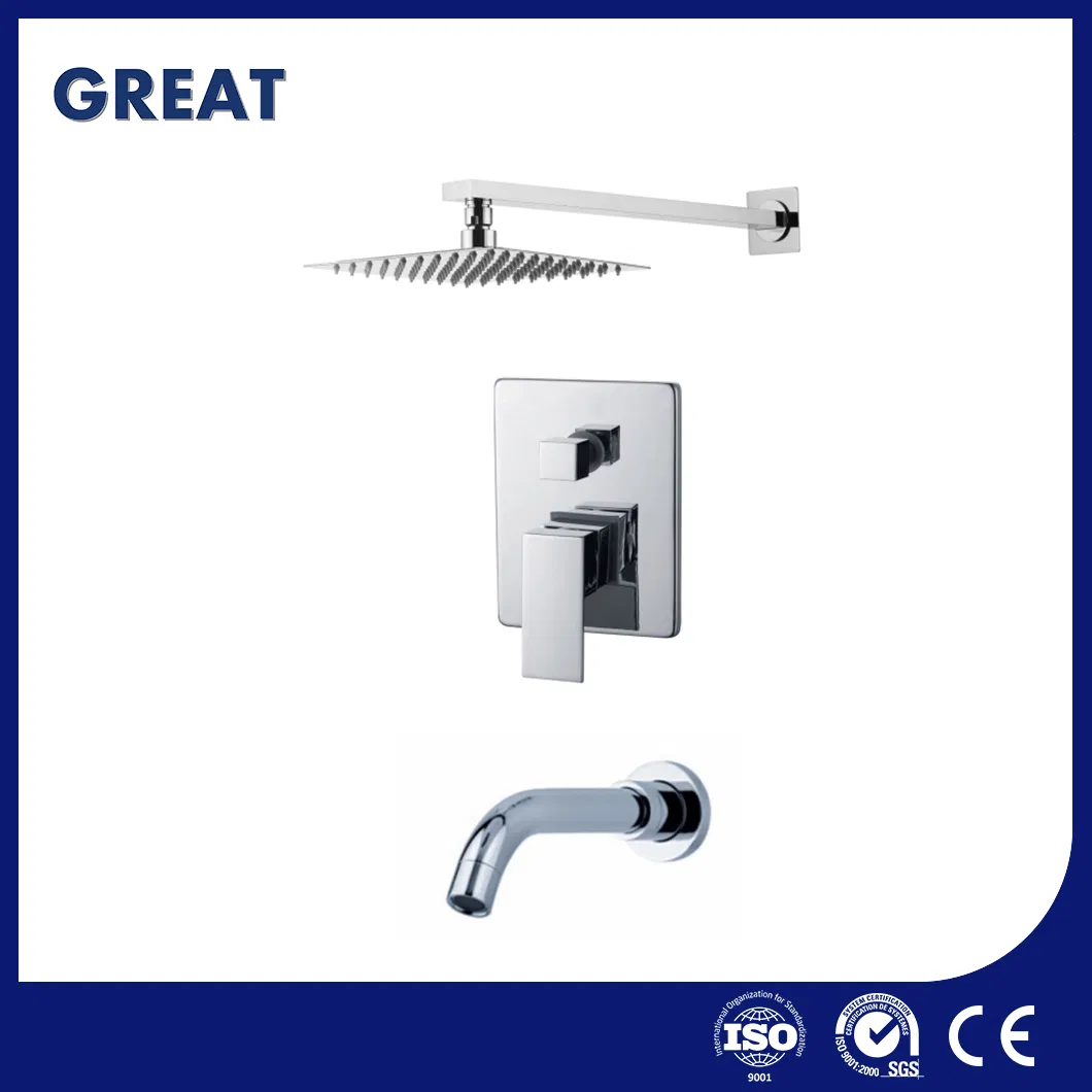 Great Metal Concealed Shower Mixer Set Suppliers Concealed Chrome Shower Faucet China Gl5025A501 Black Concealed Shower Mixer