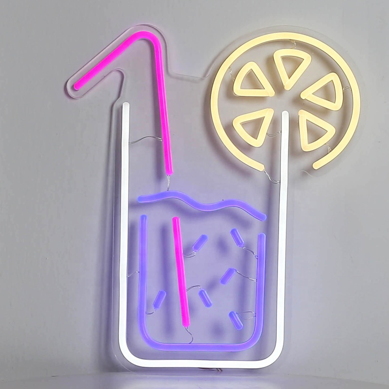 Custom Flexible LED Neon Sign Luminous Acrylic Letter Colorful Party Decor