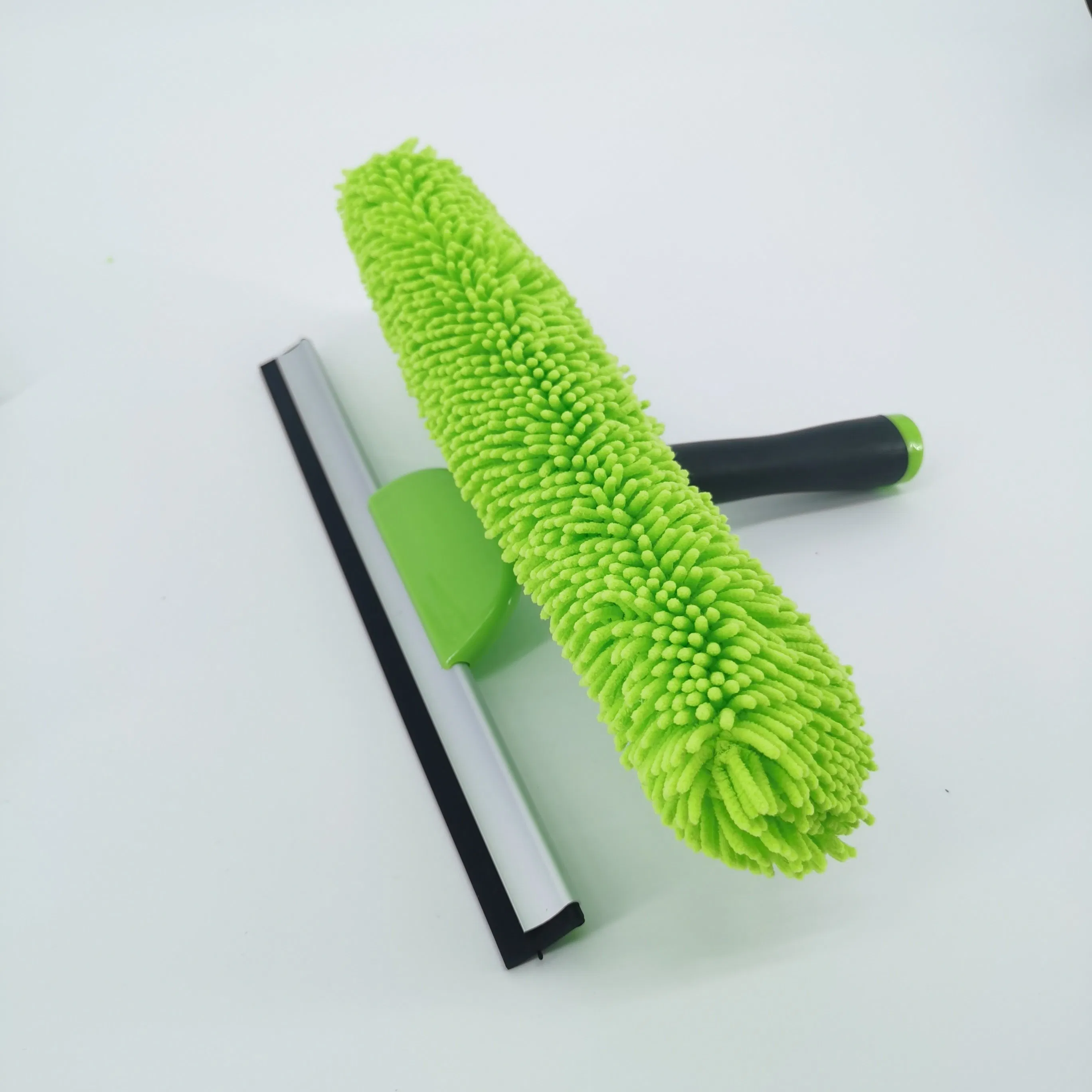 Window Scraper 2 in 1 Car Washing Window Cleaning Tool Microfiber Washing Equipment Scraper Cleaner