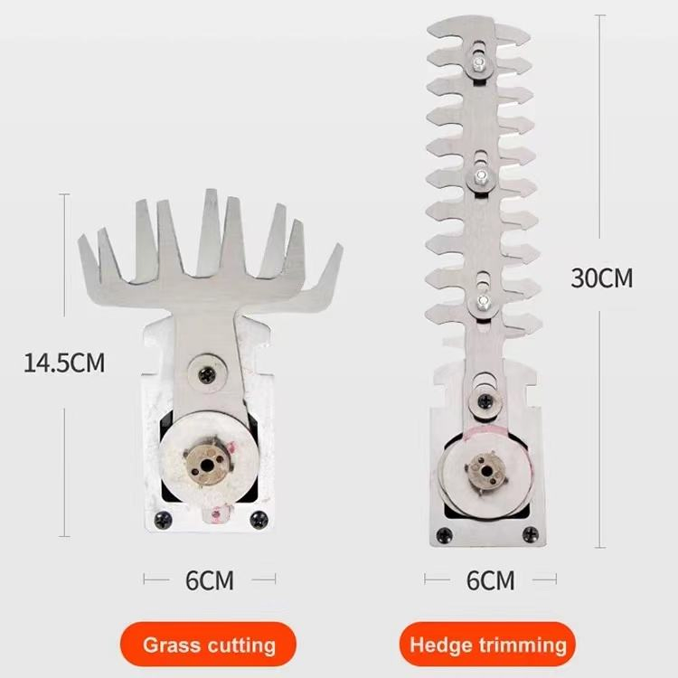 2 in 1 Cordless Battery Power Hedge Trimmer Bush Grass Shear Shrub Hedge Trimmer with Extension Pole