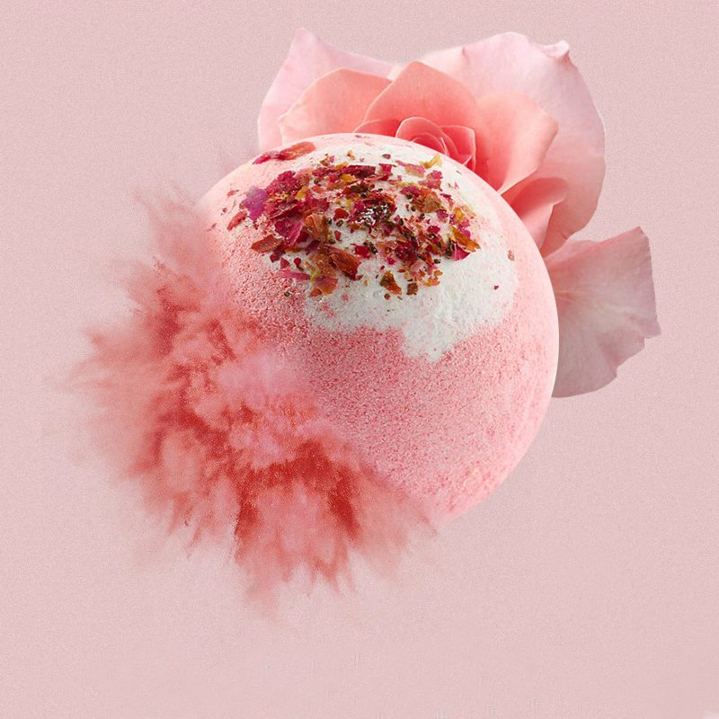 Customize Logo Children's Dried Flower Bubble Bath Salt Ball Dried Flower Ball Bath Gift Box