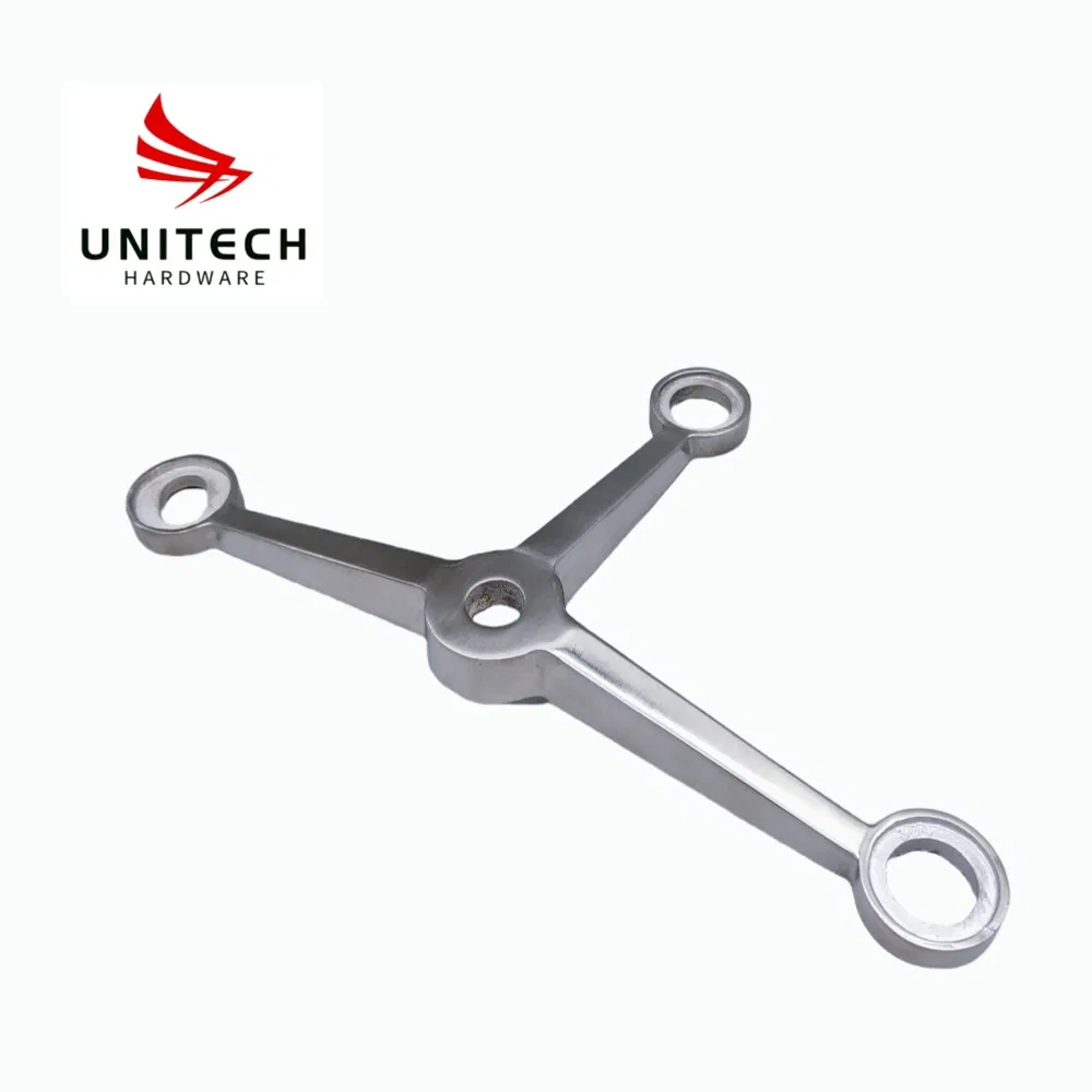 Stainless Steel 316 Glass Curtain Wall Holder Glass Connector Spider