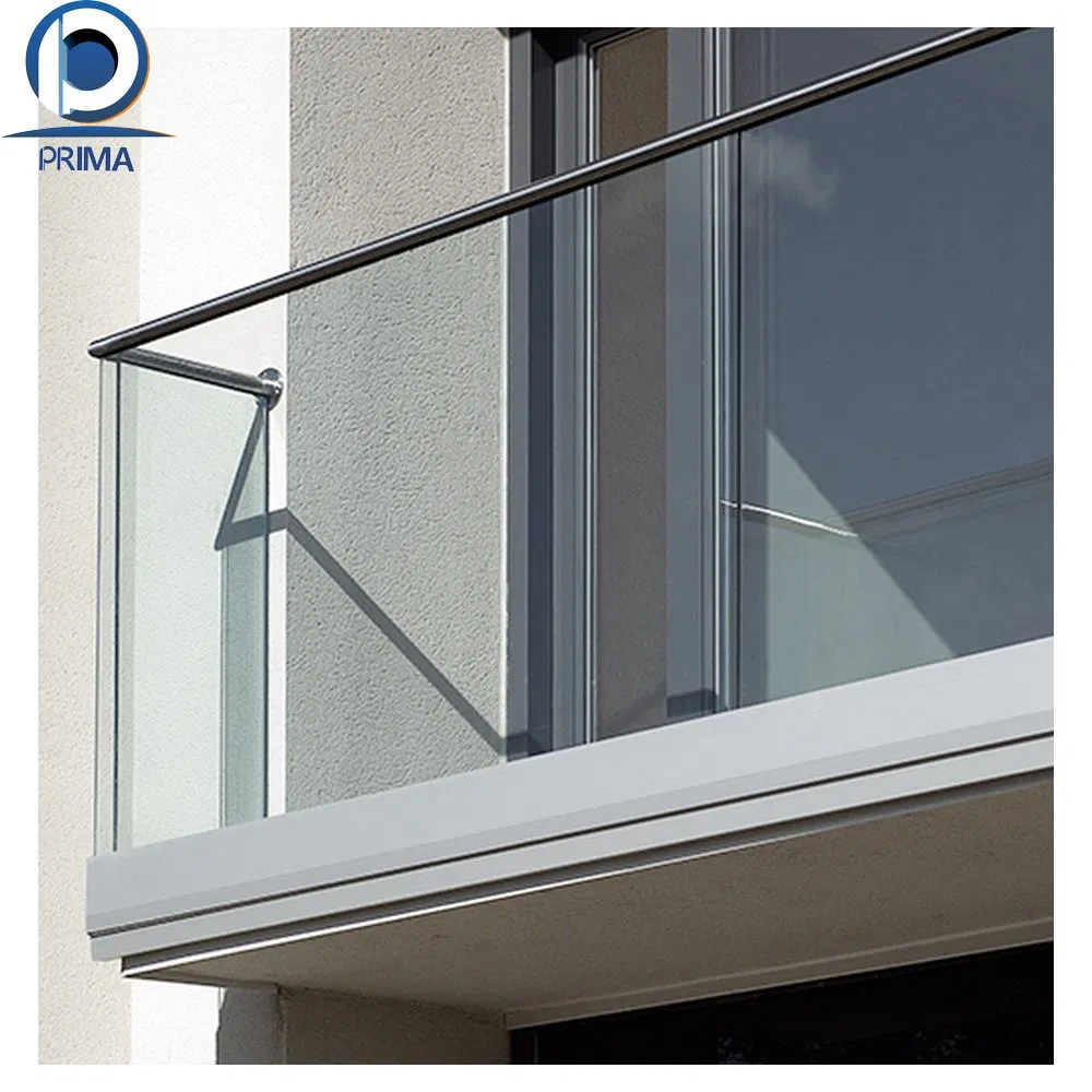 Prima High-End Aluminum U Channel Glass Railing for Tempered Laminated Glassm Railings