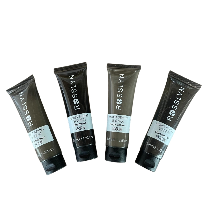 Wholesale Moisture Series Hotel Bath Set Shampoo Conditioner Body Lotion Shower Gel Custom Logo Available