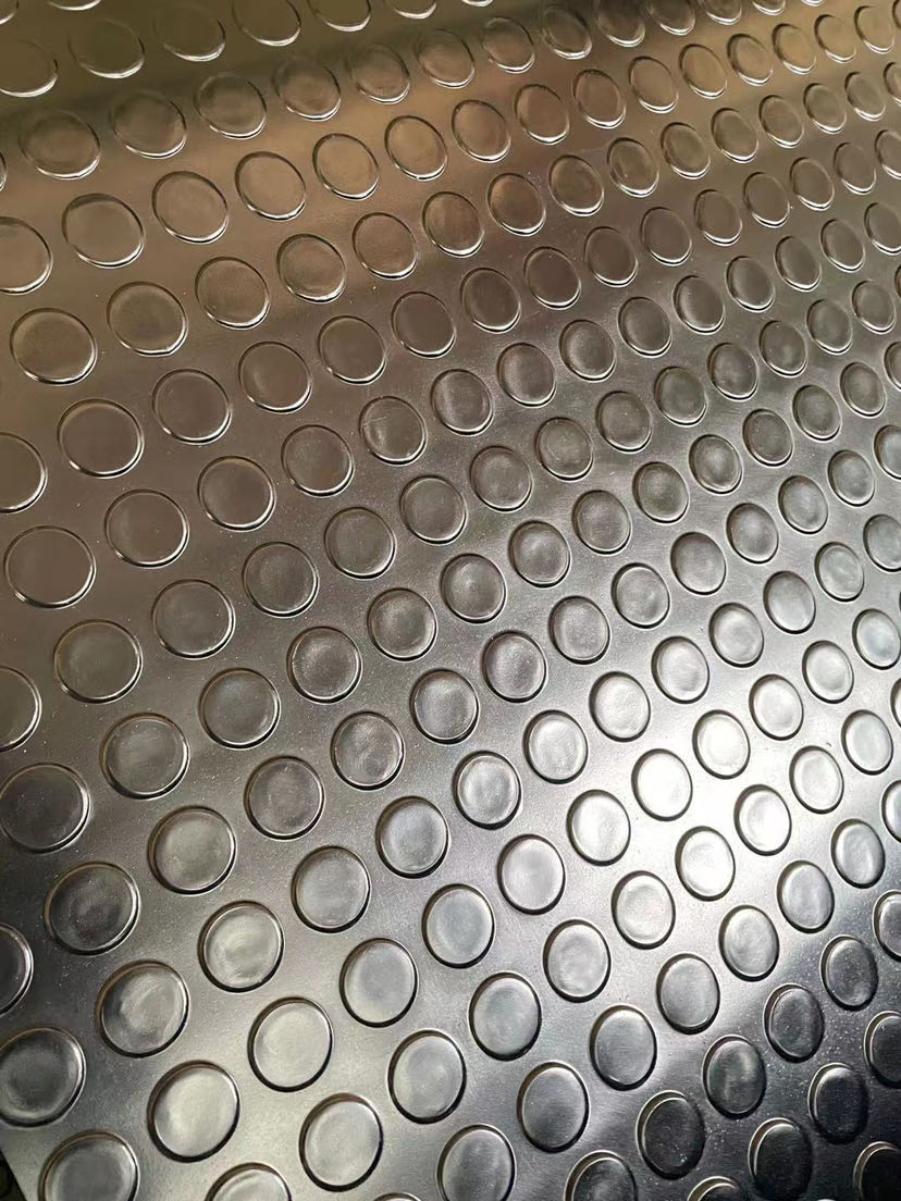 Vans Truck Bed Mats Customized Size Anti-Slip 3mm Coin Round Button Rubber Runner Sheet Floor Mats Rolls