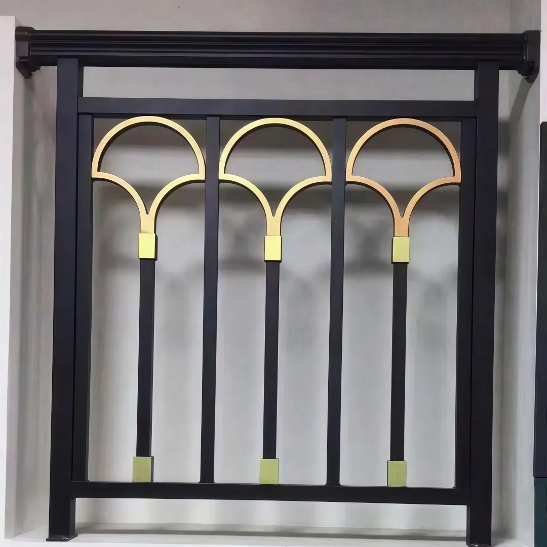 Aluminum Vertical Bar Railing Balcony Fence with Quick-Connect Technology for Large-Scale Architectural Project Efficiency