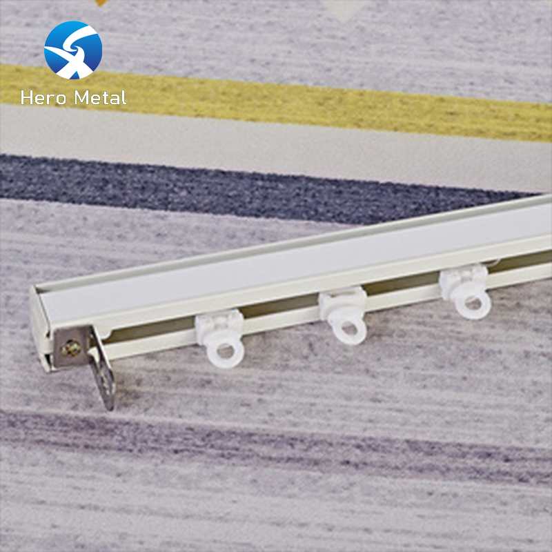 Aluminum Silver Curtain Profile Hero Metal 2026 Extrusion 6063 Curtain Track