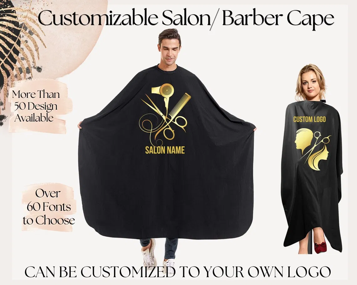 Custom Printing Salon Cape with Sleeves