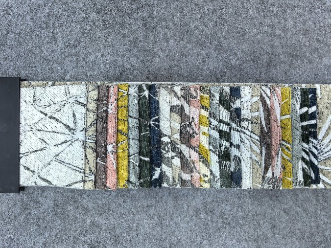 Firework Design Chenille Cushion Covers Back with Velvet