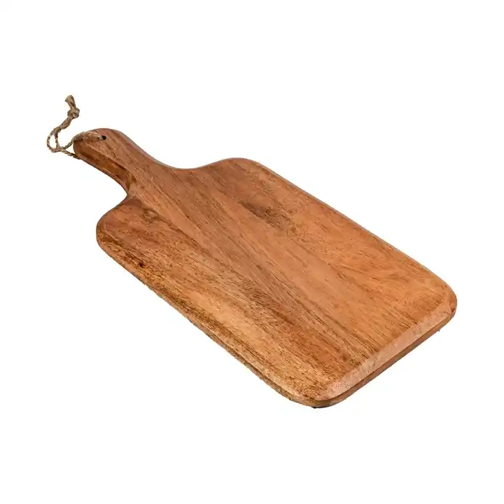 Acacia Wood Cutting Board, for Meat, Cheese, Bread, Vegetables & Fruits, with Grip Handle
