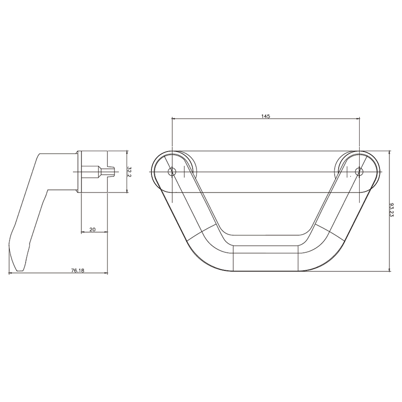 Sliding Door Latch Lock Handle