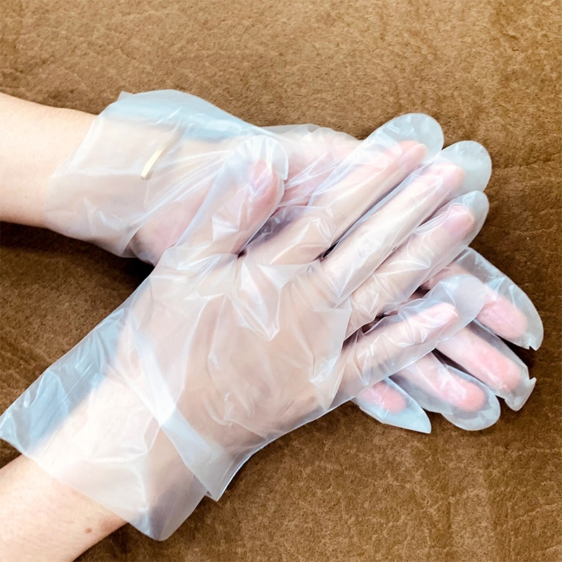 Disposable Transparent Household Powder Free TPE Gloves