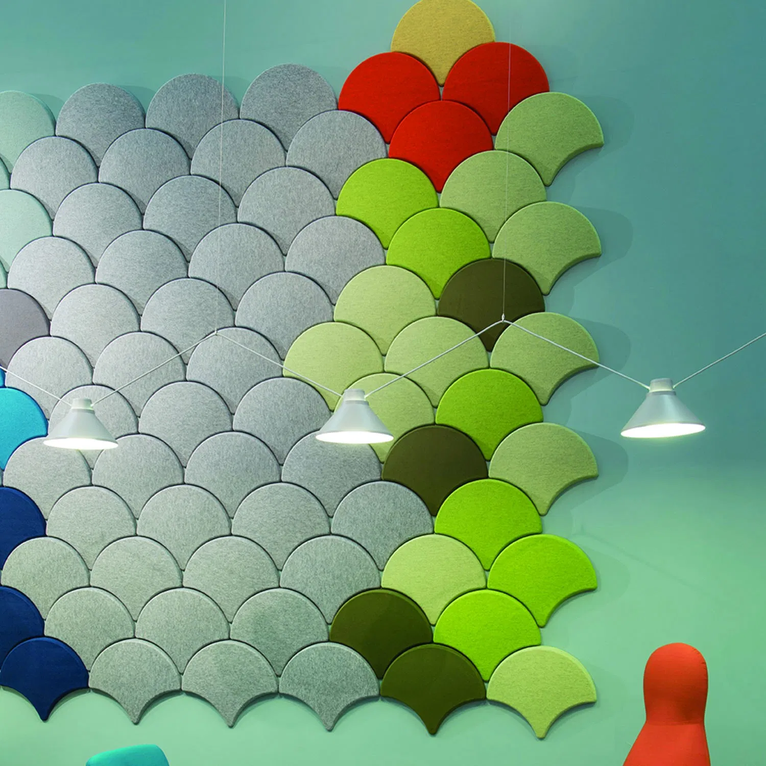 Acoustic Suspended Clouds 3D Wallpaper Polyester Panel