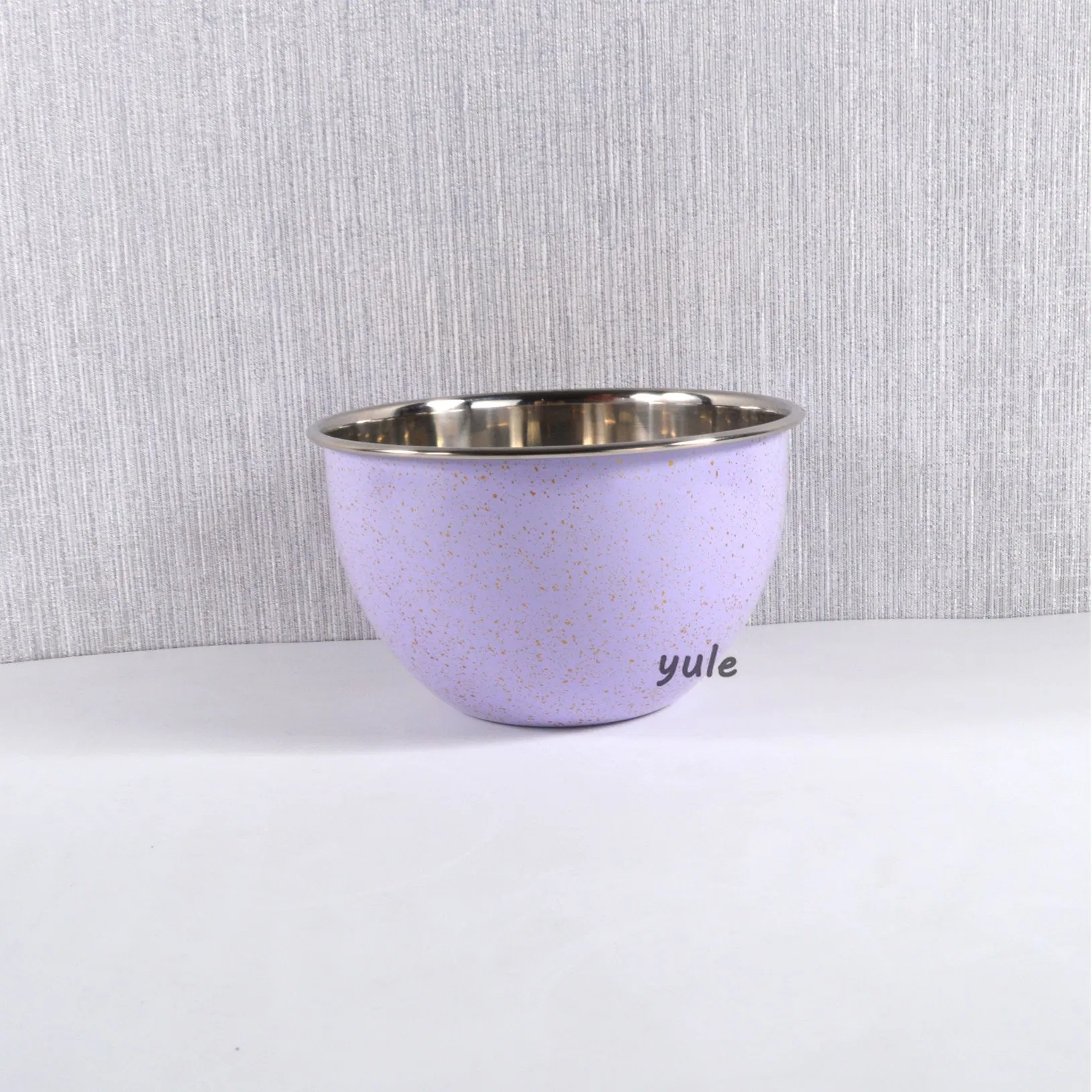 Factory Wholesale Colorful Speckled Bowl Kitchenware Stackable Kitchen Bowls Stainless Steel Mixing Bowls with Lid