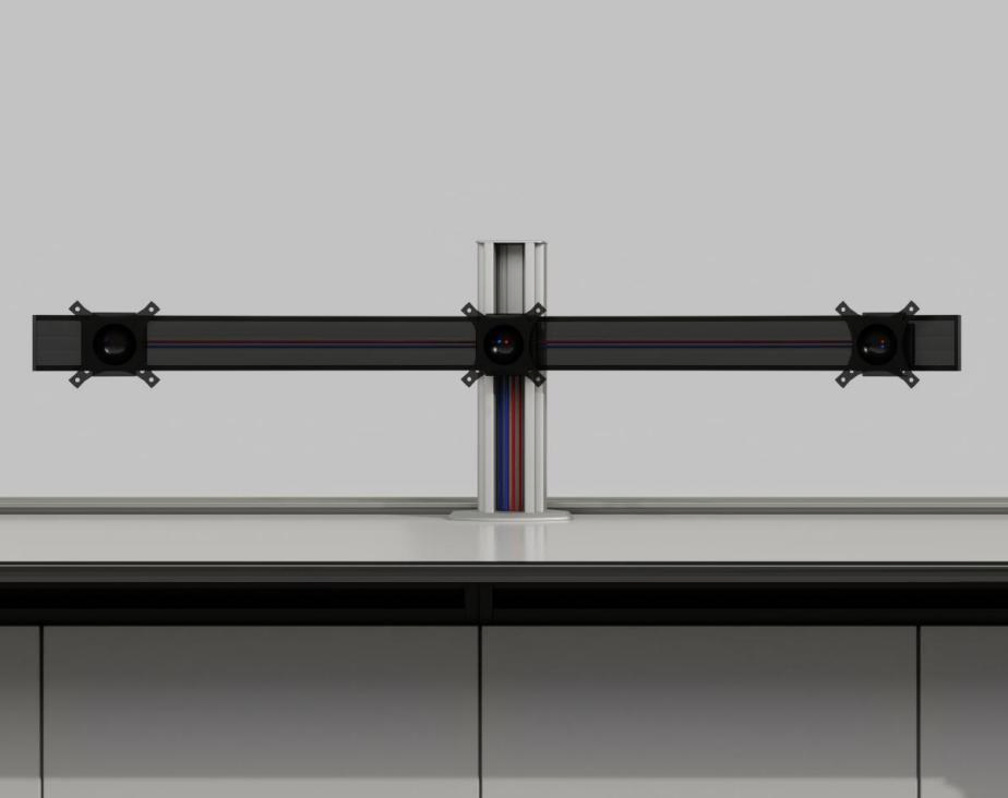 Эргономичная полноповоротная стойка для мониторов