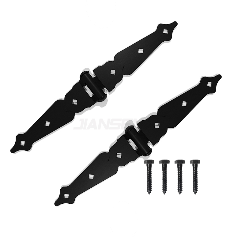 One Pair Black Garden Fence Hinge