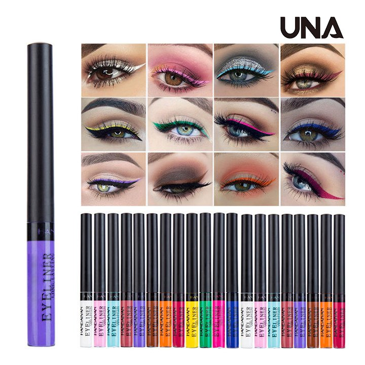 Wholesale 42 Colors Waterproof Matte Liquid Eyeliner Pencil Custom Logo Long-Lasting Non-Blooming Colored Liquid Eyeliner Pen