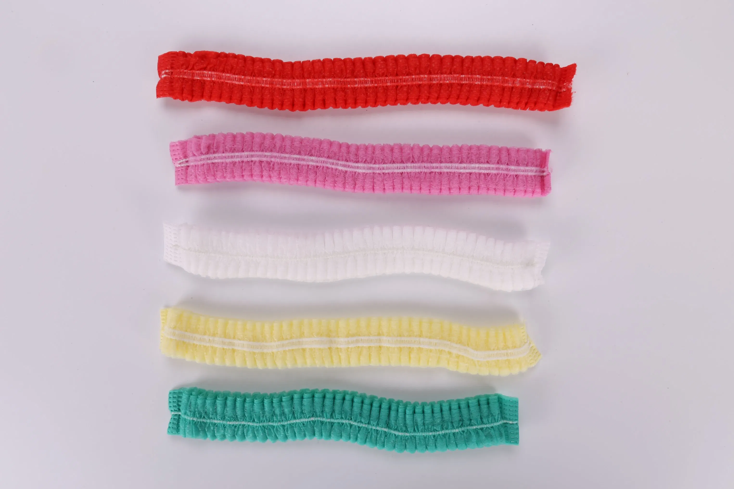 Disposable 21'' Polypropylene Black Clip Cap for Food Processing Non Woven Disposable Hair Net Black Cofias Cap