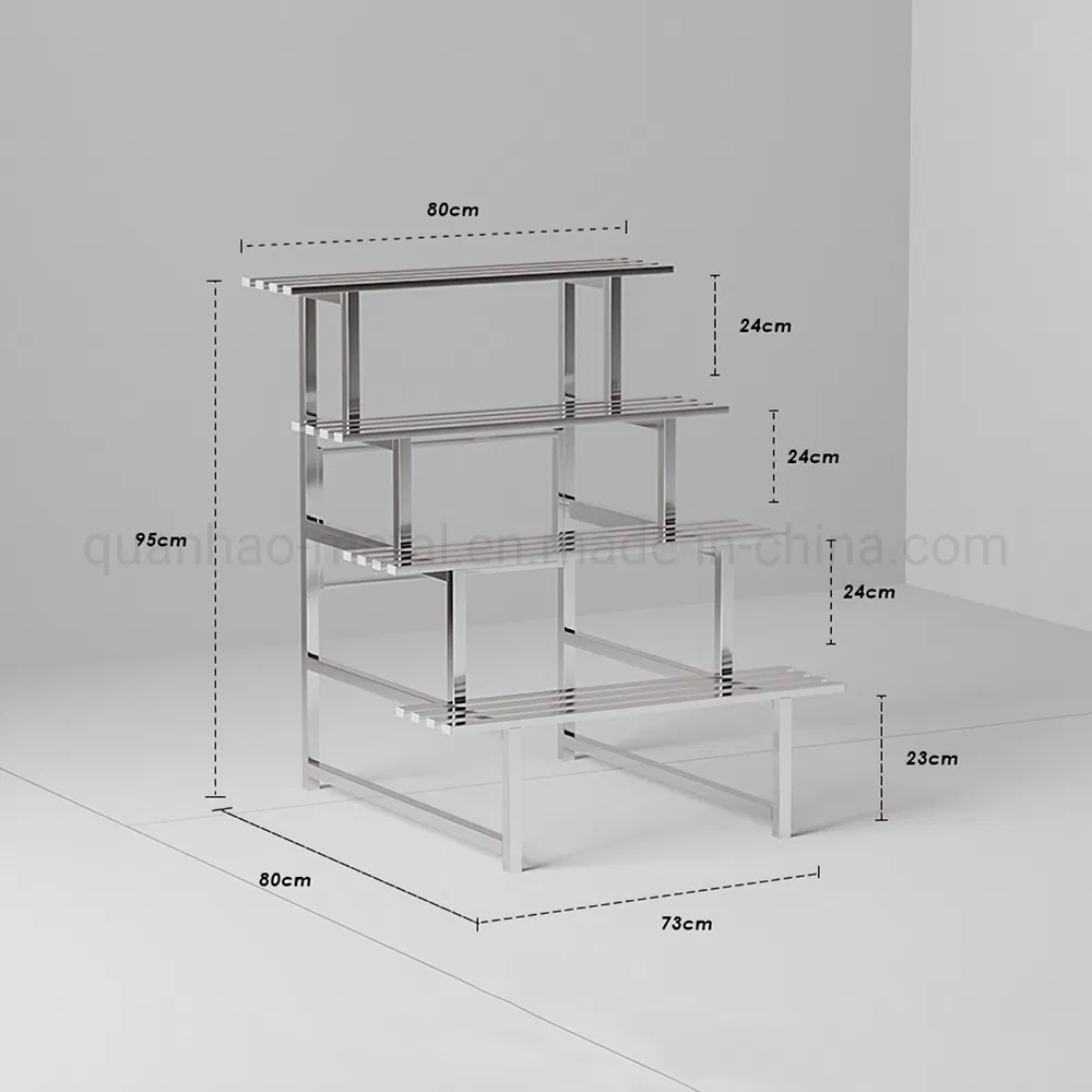 4 Tier Plant Stand Flower Display Shelf Flower Pot Holder for Balcony