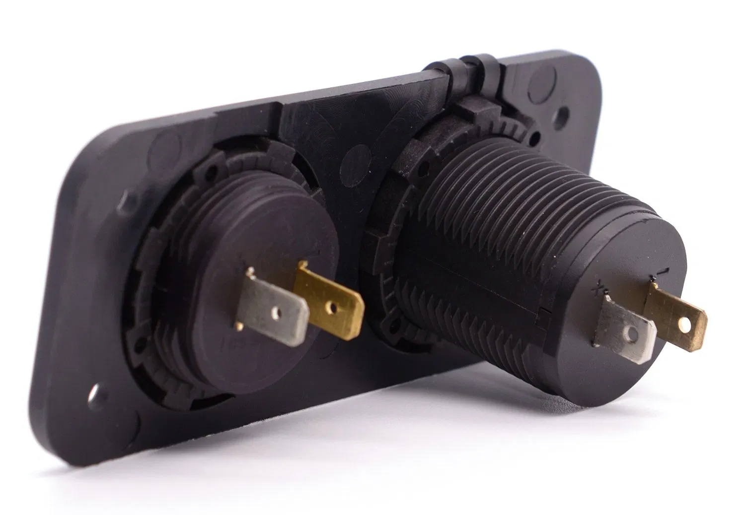 Двойной USB-зарядник с вольтметром для авто и мотоцикла 3.1A