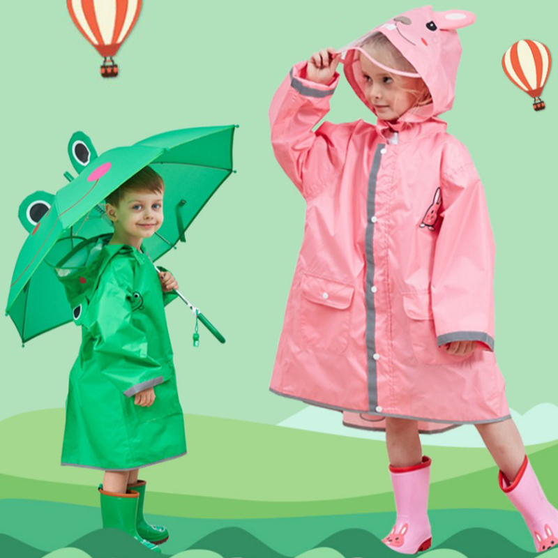 Fashion Best Raincoat Waterproof Rain Poncho Price Rain Coat for Kid with Hat
