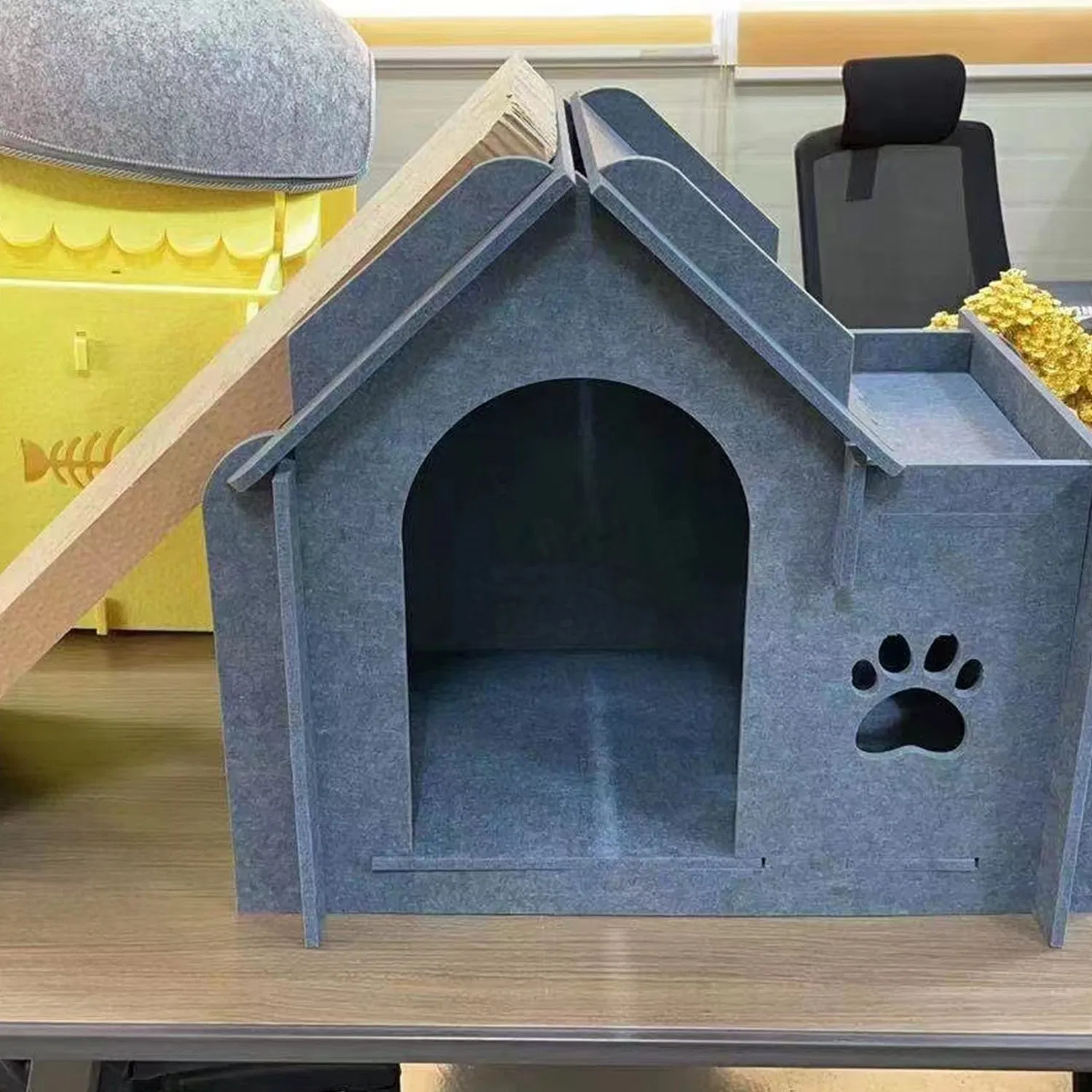 Sound Proofing Polyester Absorbing Fiber Diffuser Wood Studio Foam Acoustic Wall Panel for Interior Wall