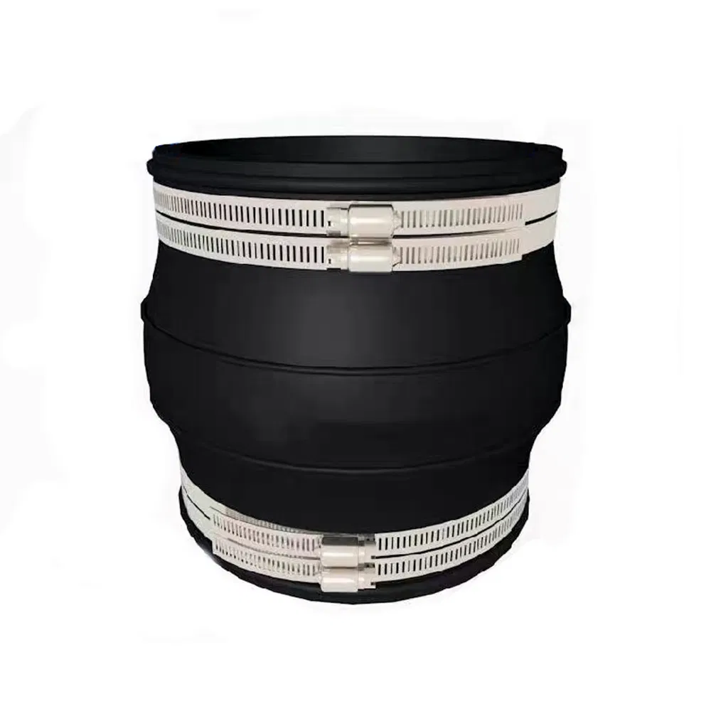 Rubber Coupling Pipeline Bellows Compensator Clamp EPDM Flexible Rubber Joint