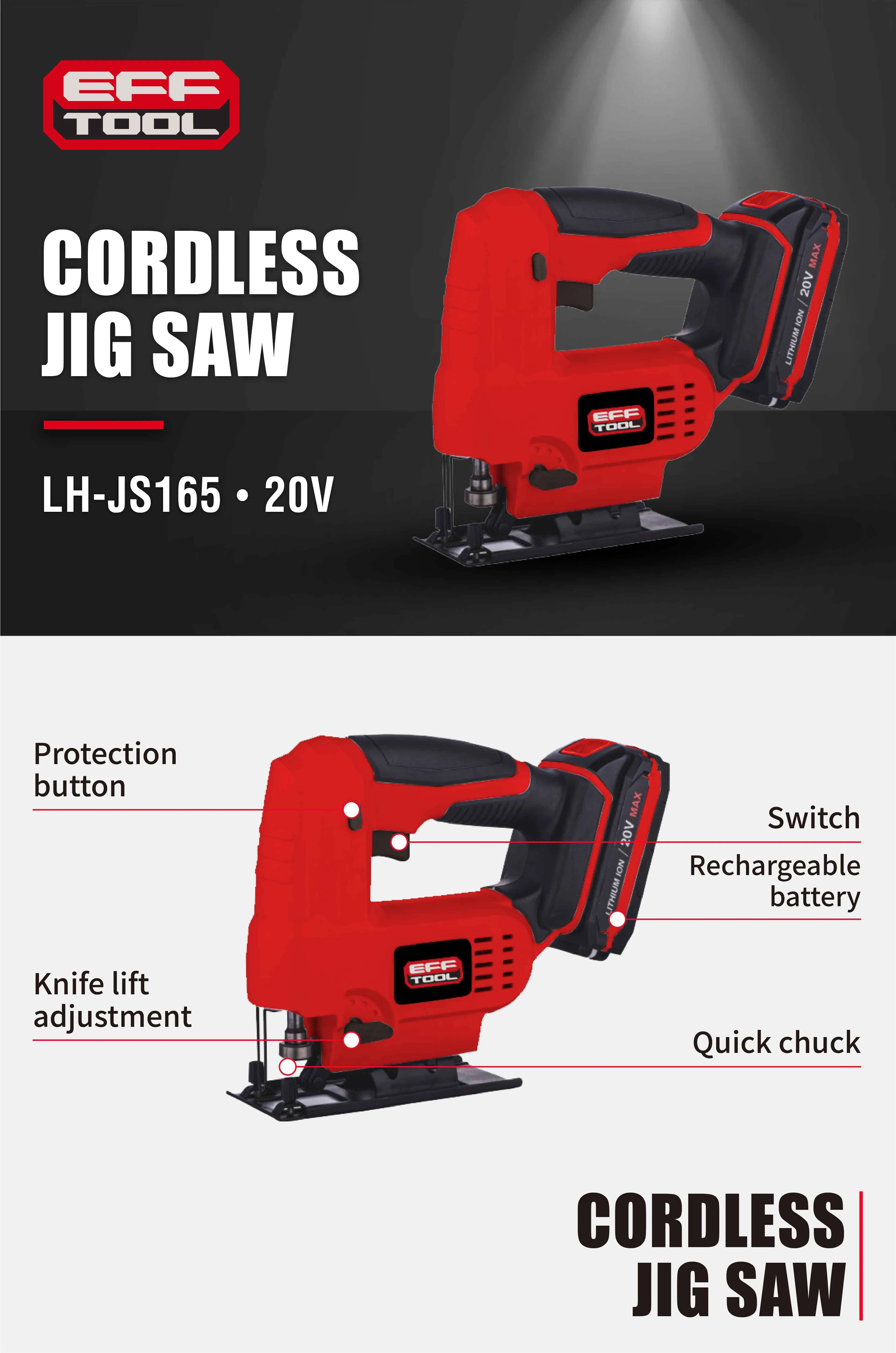 2024 Efftool Power Tools Electric Tool Wood-Working Tools New Cordless Jig Saw