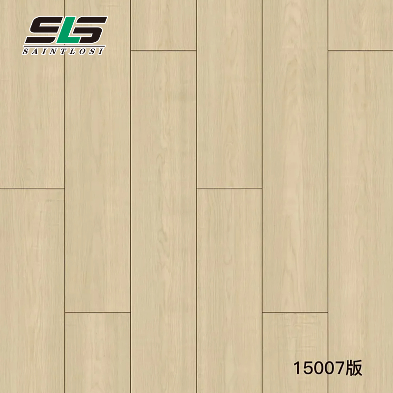 Commercial HDF Embossed Oak V-Grooved Waterproof Laminate Flooring