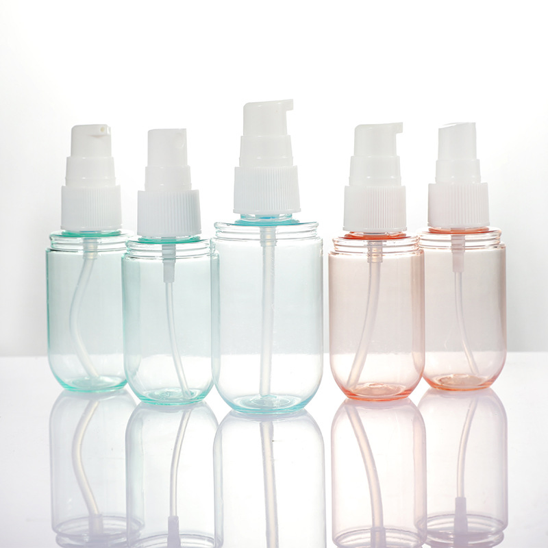 Pet 40ml 60ml Spray Bottle Emulsion Bottle Travel Bottle Cosmetic Products Packaging Capsule Shape Pet Lotion Plastic Bottle