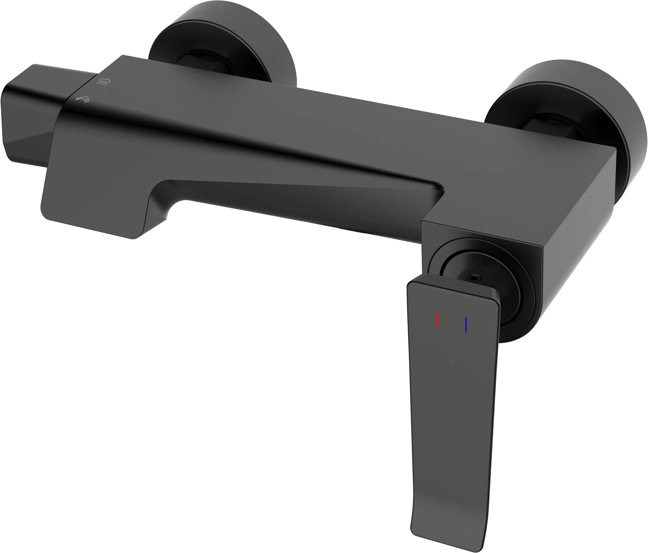 Multi-Unction Square Shower Set Brass Body Bathroom Shower Set