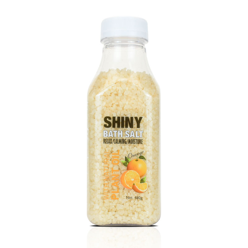 OEM Crystal Natural Herbal Shiny Bath Salt Orange Healing Soaking with Different Fragrance and Printed Package