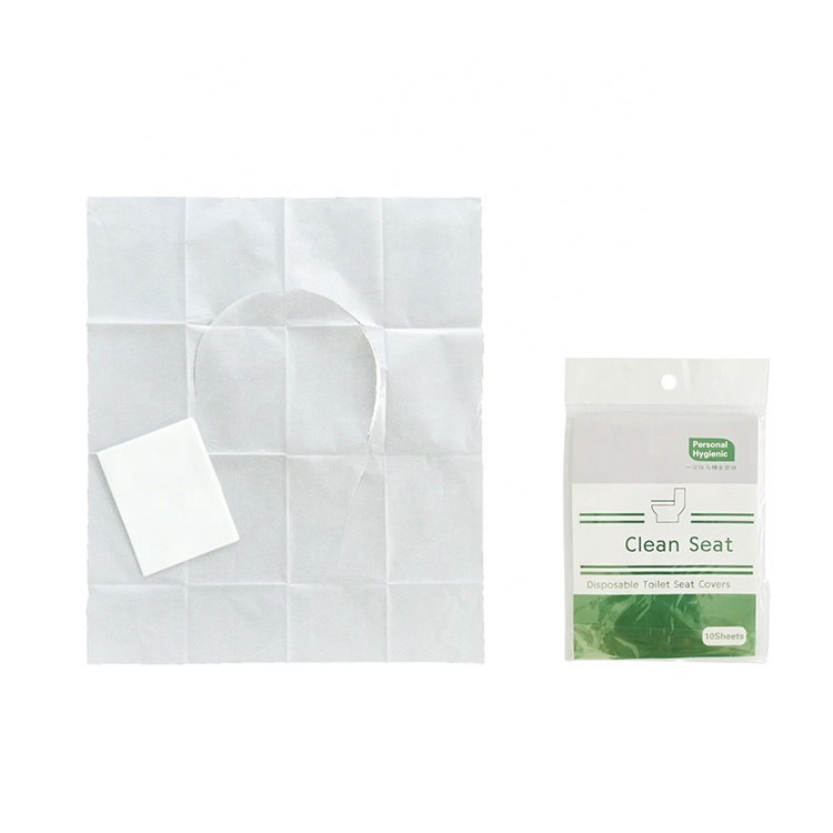 Biodegradable Paper Toilet Seat Covers - Disposable Virgin Paper Half-Fold Toilet Seat Cover