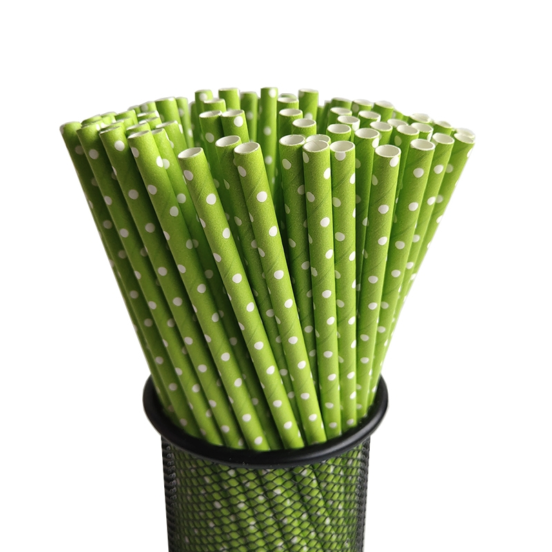 Manufacturer Wholesale Disposable Eco-Friendly Biodegradable Food Grade Drinking Paper Straws