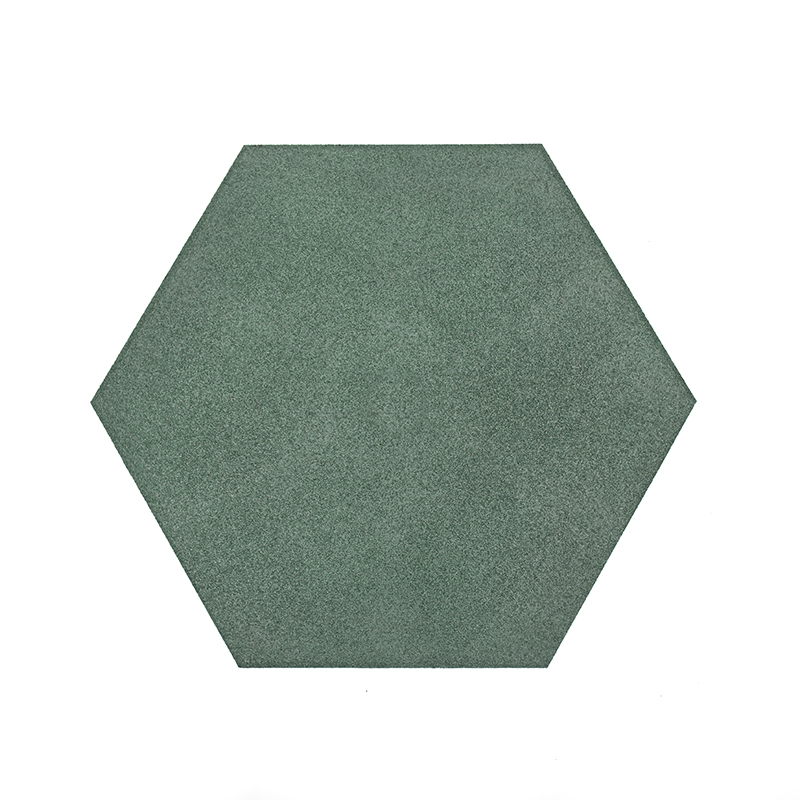 Wholesale High Quality Anti Slip Colourful Hexagon Rubber Tile Recycled Outdoor Rubber Tile for Kids Playground