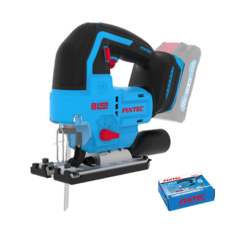 Fixtec Power Saws Portable Multifunctional Wood Cutting Jig Saw 26mm 20V Cordless Hand Held Electric Jig Saw Machine