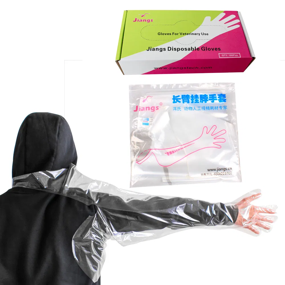 Pig Cow Insemination Rectal Palpation Ovarian Pregnancy Examination Long Vet Gloves for Cow