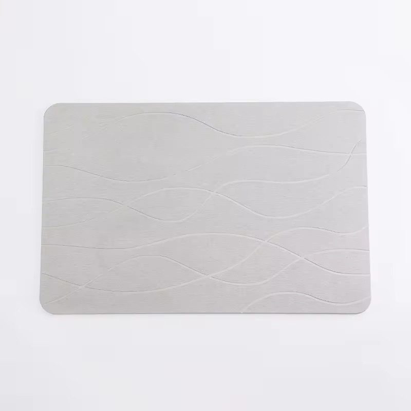 2024 Hot Sale Custom Anti-Slip Stone Diatomite Mud Easy Cleaning Bath Mat