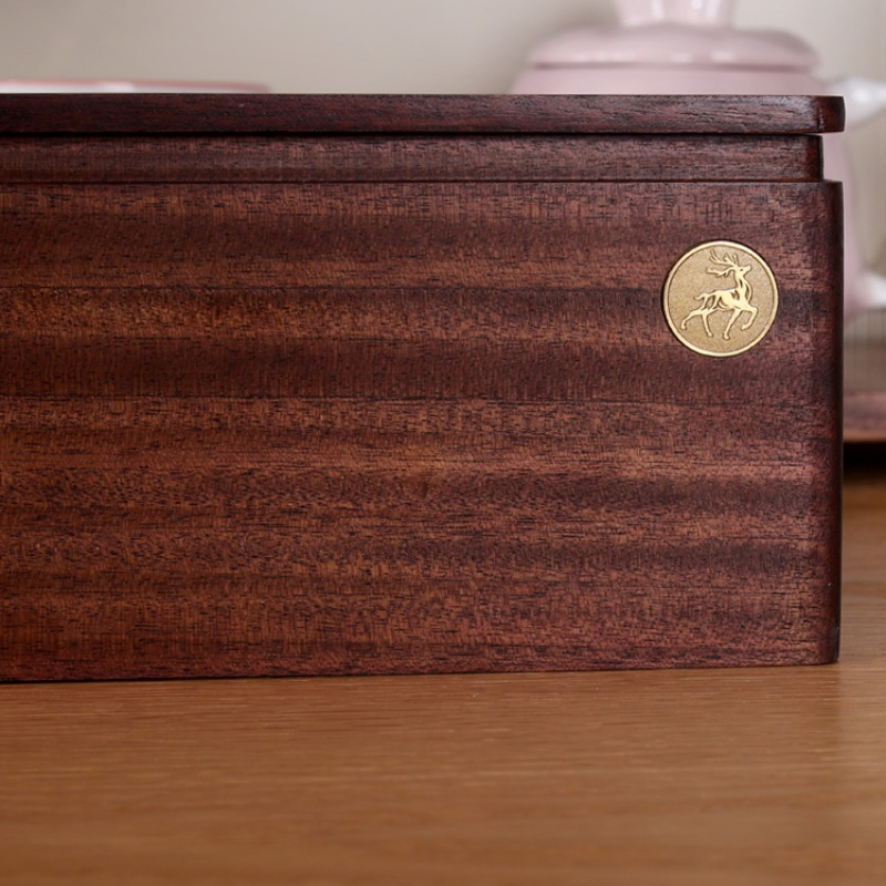 Elegant Wooden Box for Kitchen Countertop and Toilet Paper Roll Dispenser