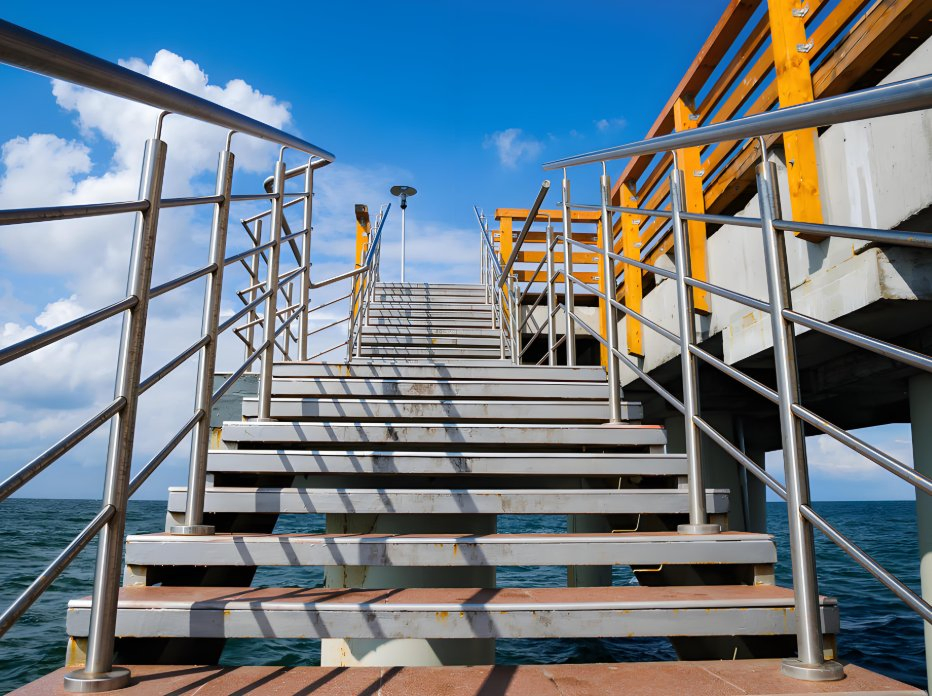 Custom Stair Components Manufacturer: Access Platforms, Steel Posts & Anti-Slip Tread Plate
