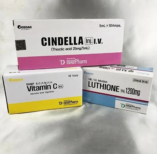 2024 Glutathione IV Gsh Injection Glutanex IV Whitening Cindella Sets Injection Luthione Thioctic Acid Vitamin C Skin Whitening Injection Snow White Glutax