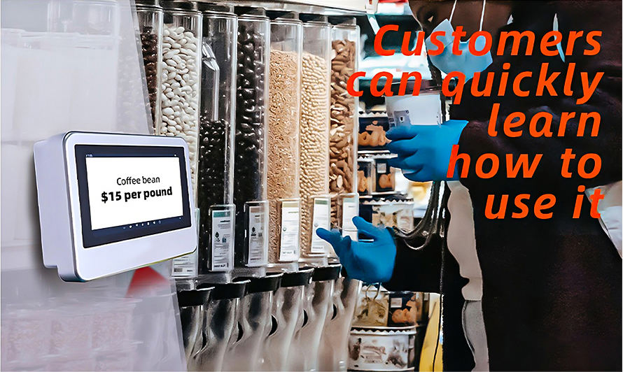 5 Inch WiFi LAN Bluetooth Android Price Checker POS with Qr Code Read for Supermarket Airport Er200