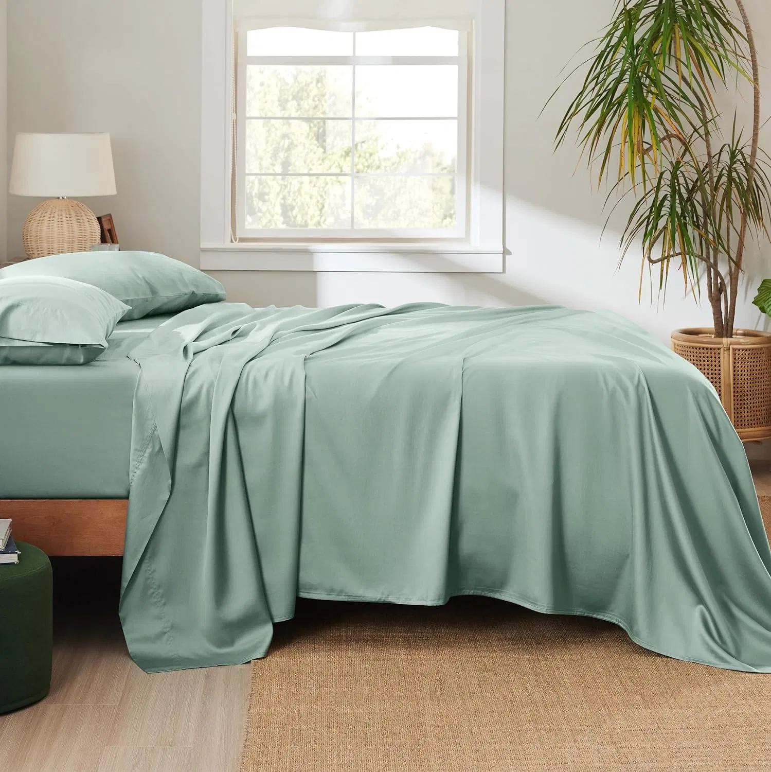 Luxury Lyocell Cotton Sheet Set Wholesale Viscose Fiber Bedding Set of 4PCS