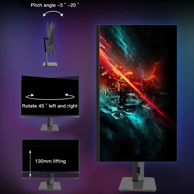 OEM 2K 4K Touch Screen Gaming Monitor 100% Srgb Low Blue Light USB LCD Desktop Monitor 75Hz 178° Wide Viewing Angle